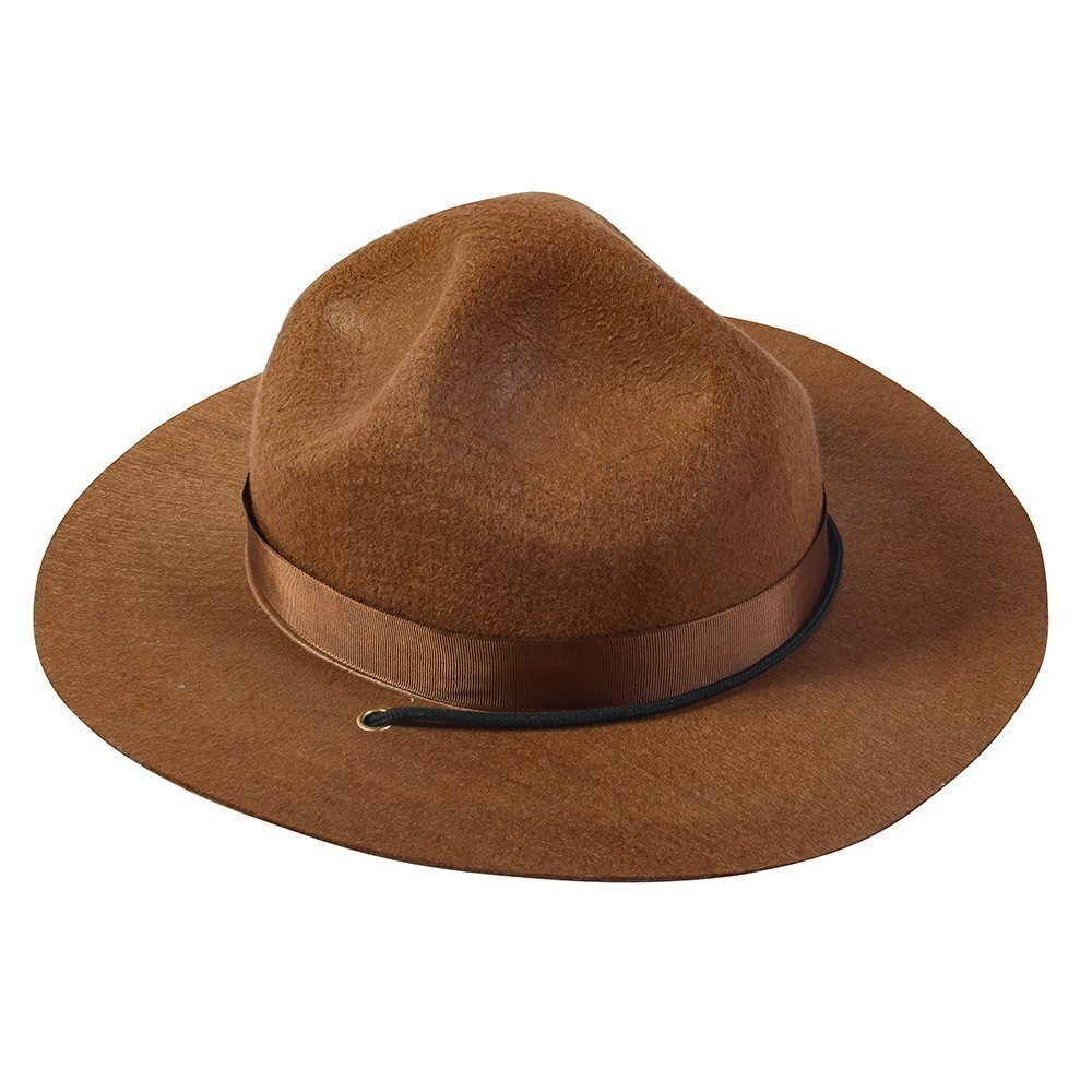 9152 Ranger hat - Brown Drill Sergeant Military Campaign Hat